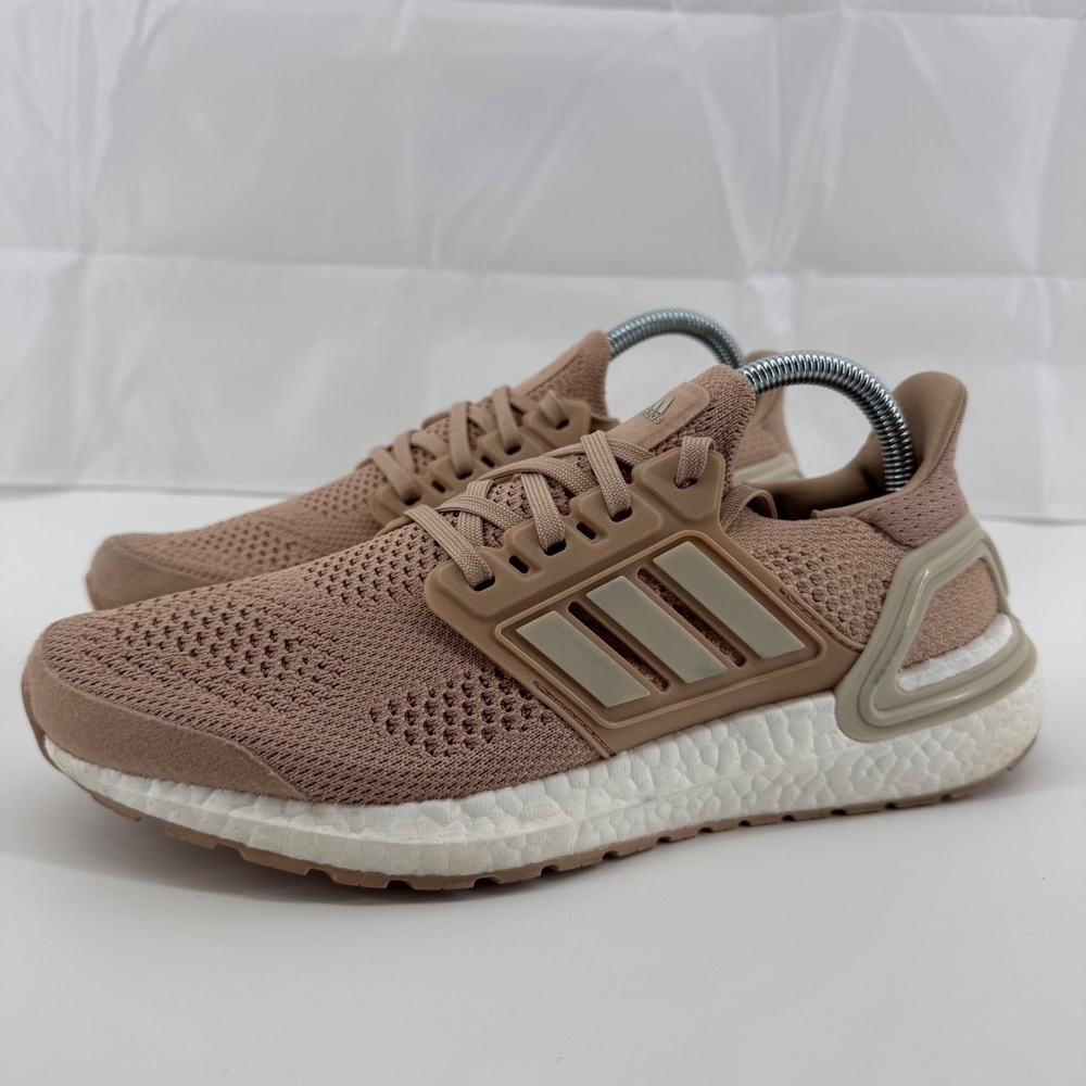 Adidas Ultraboost 5.0 DNA Running Shoes Womens 8 Tan H06274 Primeknit